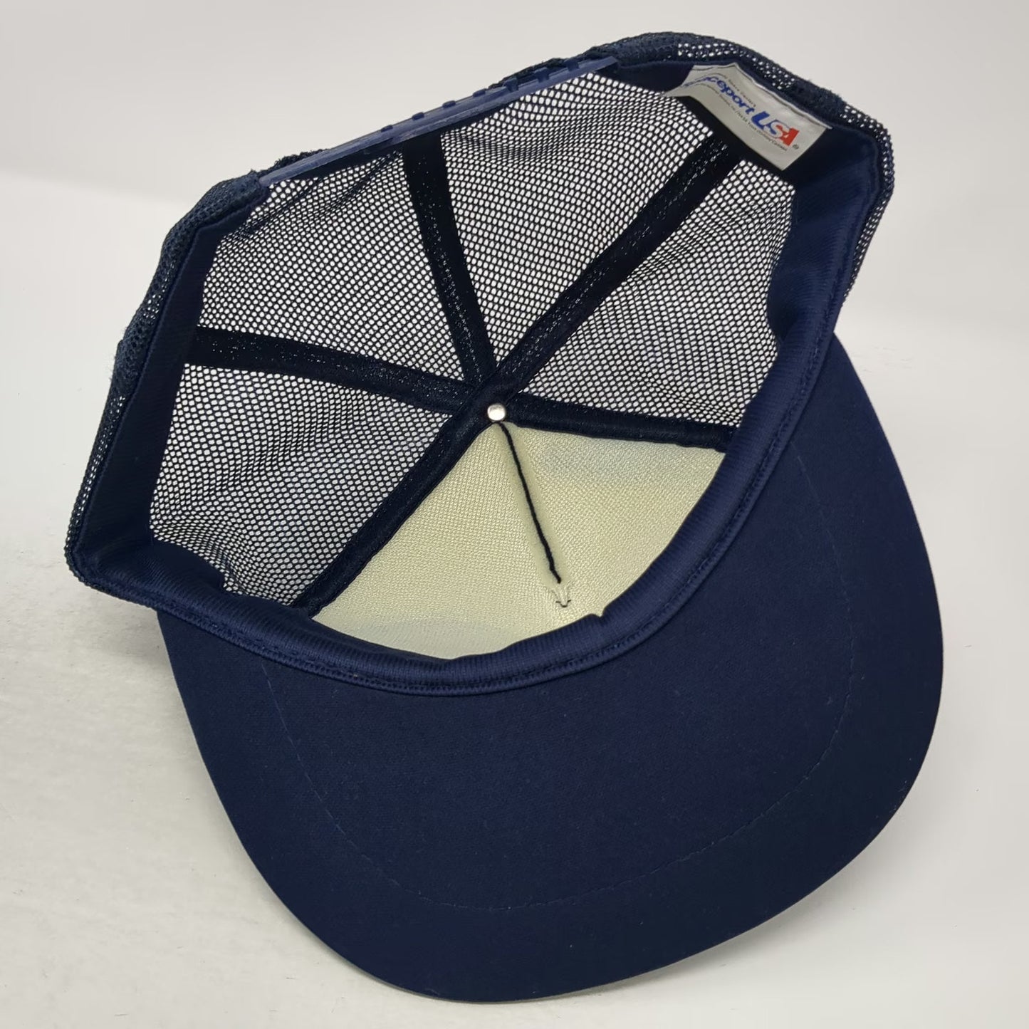 Spaceport USA Trucker Hat Blue Kennedy Space Center NASA Shuttle Earth Vintage