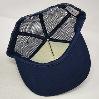 Spaceport USA Trucker Hat Blue Kennedy Space Center NASA Shuttle Earth Vintage