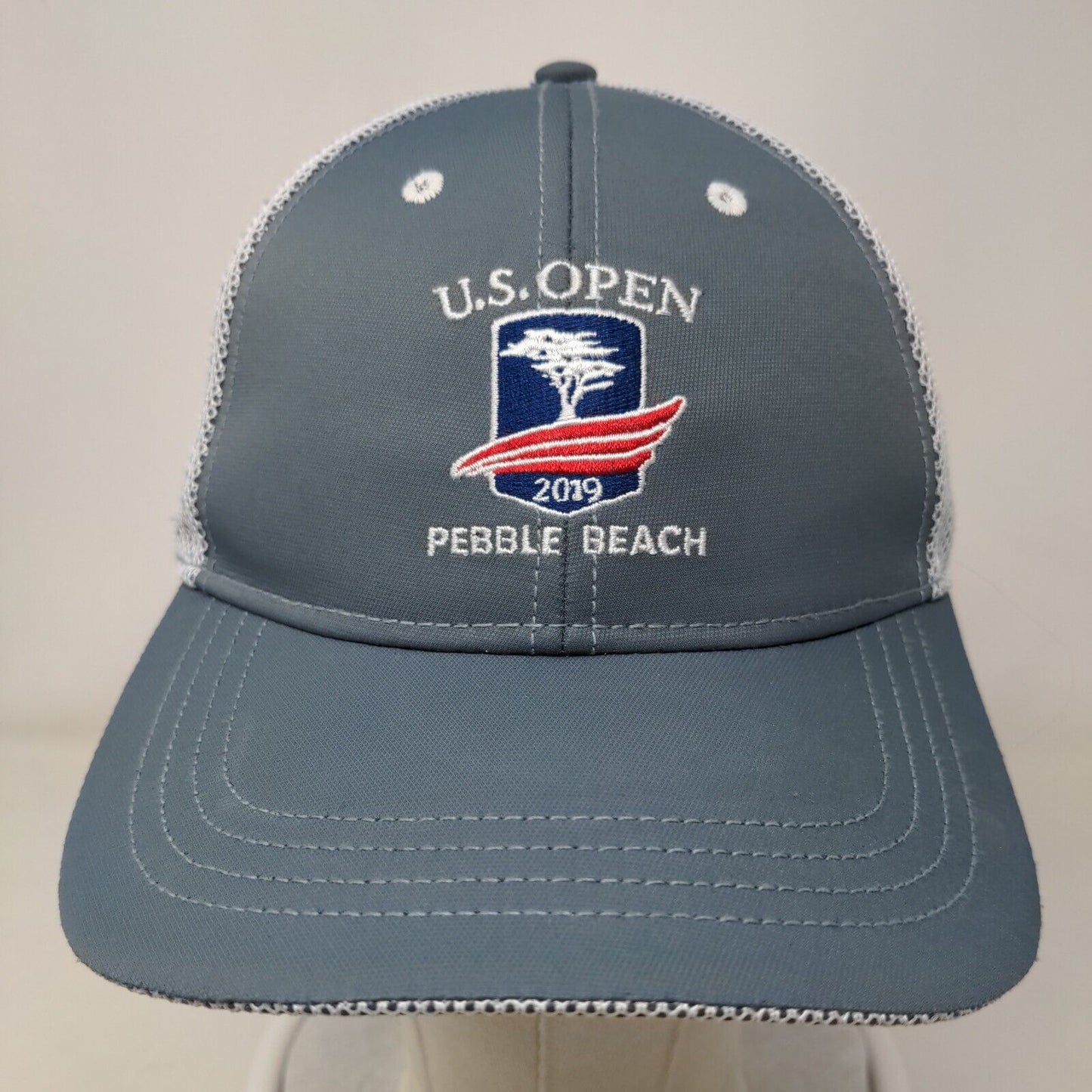 U.S. Open 2019 Pebble Beach Strapback Hat Gray Classic Cut Embroidered