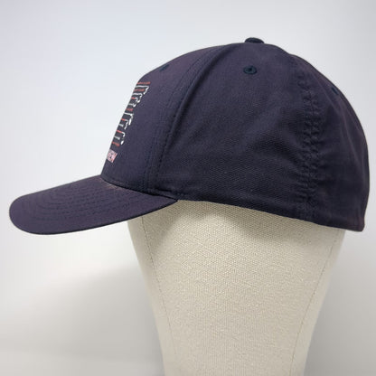 TravisMathew Baseball Cap Blue XL Flexfit Golf Club American Flag Patriotic Hat