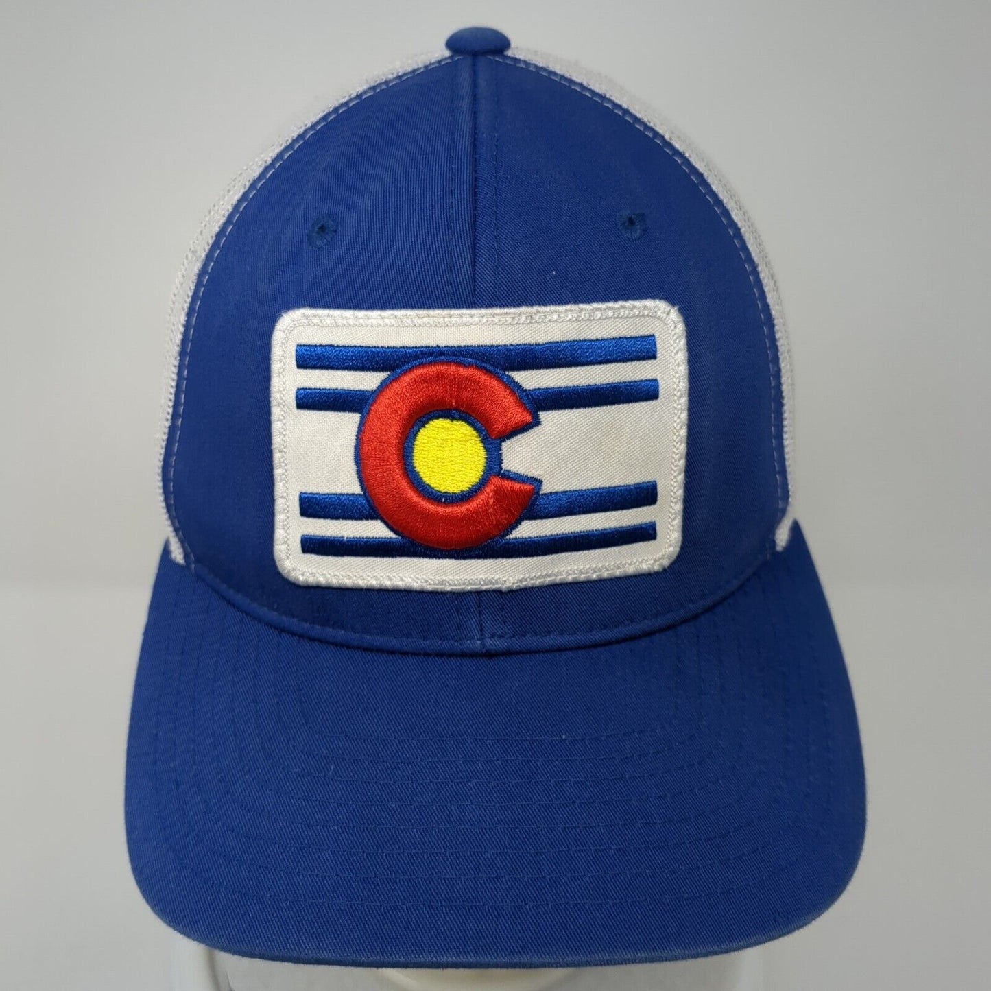 Colorado Limited Snapback Trucker Hat Blue OS Adjustable Embroidered Mesh Back