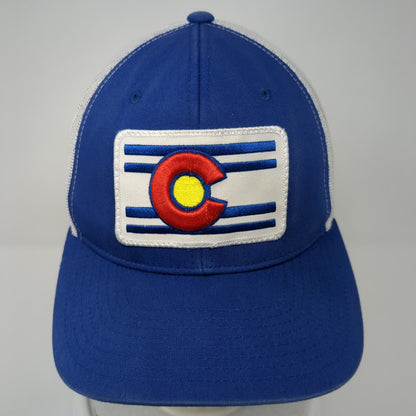 Colorado Limited Snapback Trucker Hat Blue OS Adjustable Embroidered Mesh Back