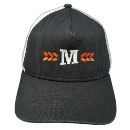 New Era Trucker Hat Black One Size Montco Makers M Logo Mesh Snapback 9FORTY