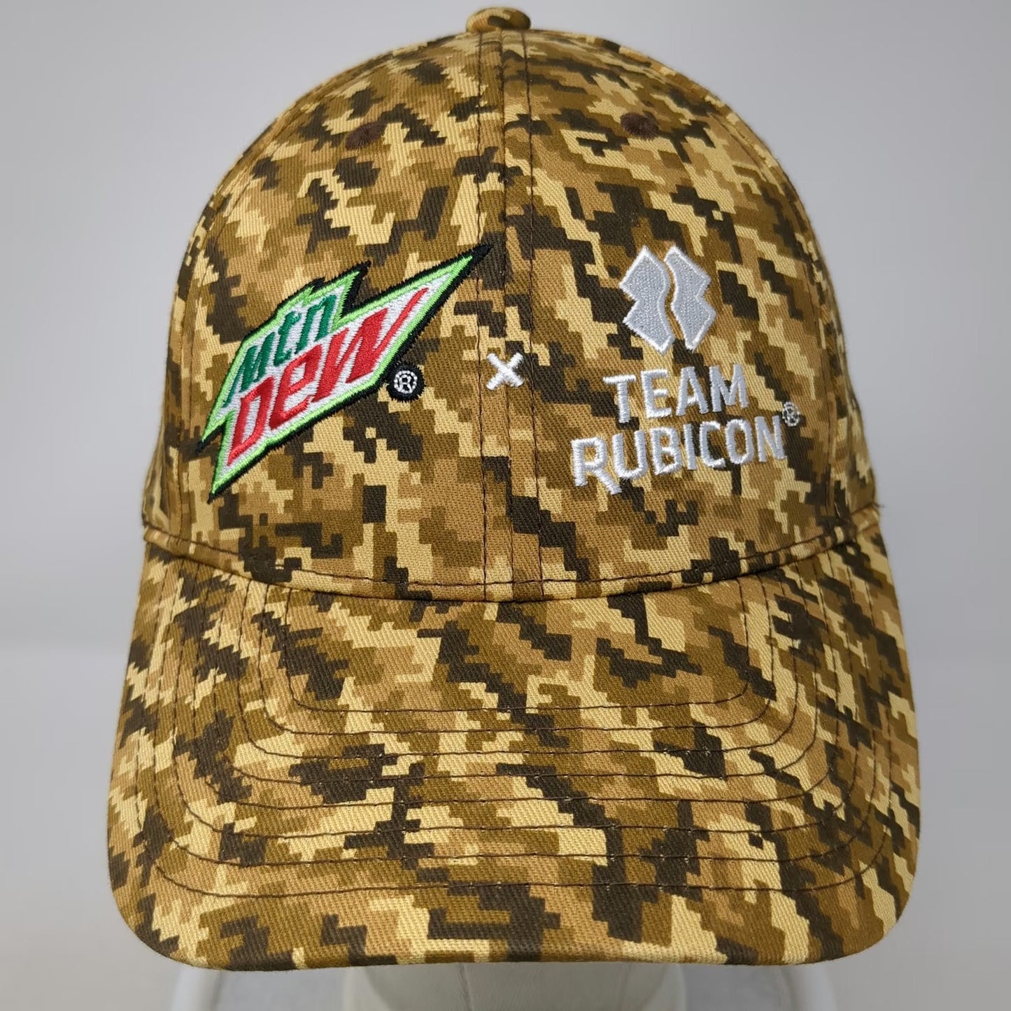 Acme Hat Co Mtn Dew Team Rubicon Digital Camo Brown Baseball Cap One Size Hat