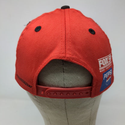 Indianapolis Indians Men's Snapback Hat Red Black OSFA Embroidered Logo