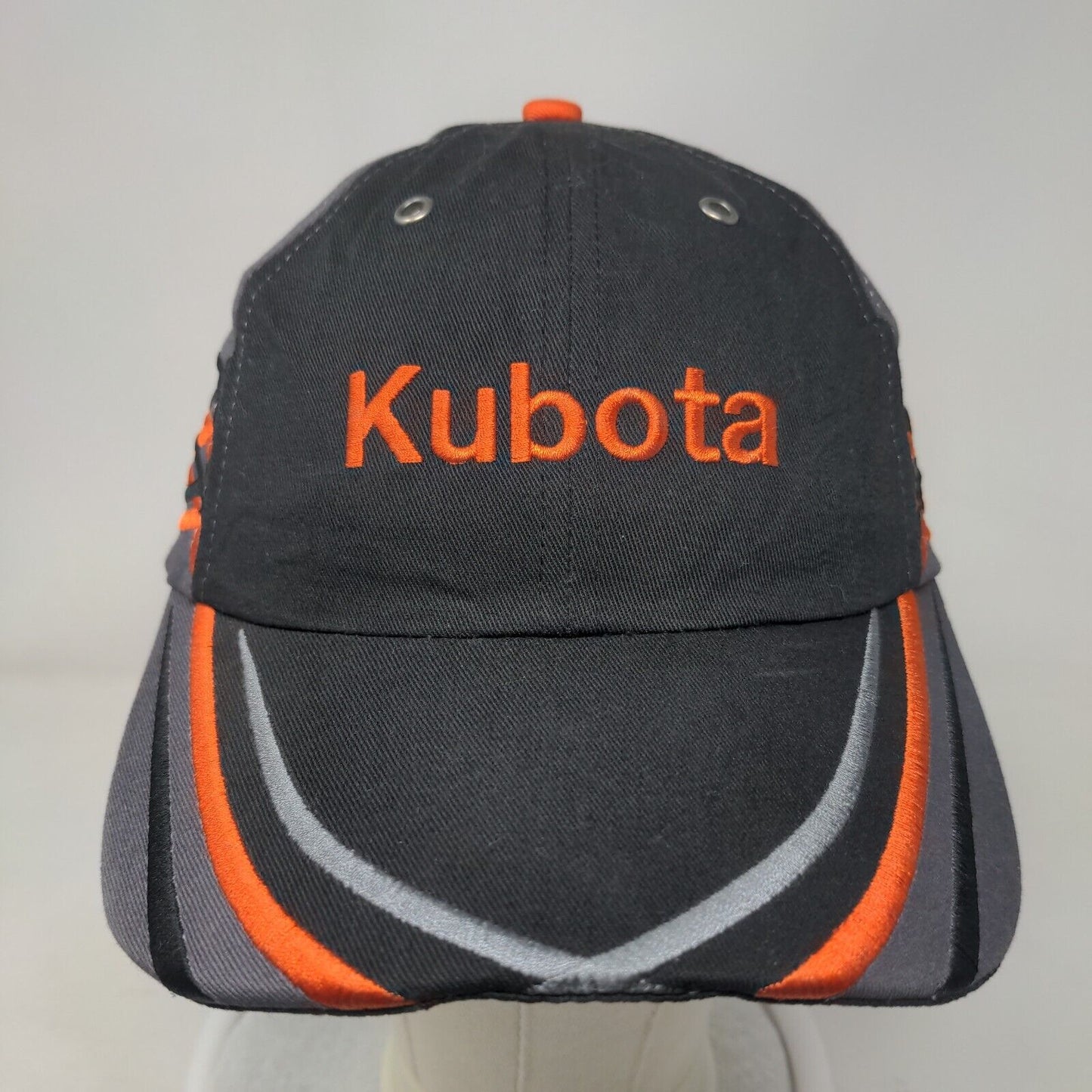 Kubota Strapback Hat Multicolor One Size Adjustable Embroidered Vented Holes