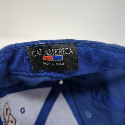 Wizard Racing Strapback Baseball Cap Blue OS Adjustable Embroidered Cap America