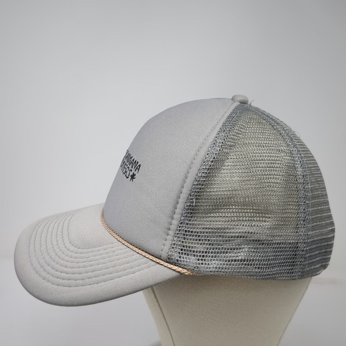 Otto Trucker Hat Gray One Size Kaimana Divers Mesh Snapback Rope Scuba Diving