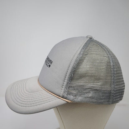 Otto Trucker Hat Gray One Size Kaimana Divers Mesh Snapback Rope Scuba Diving