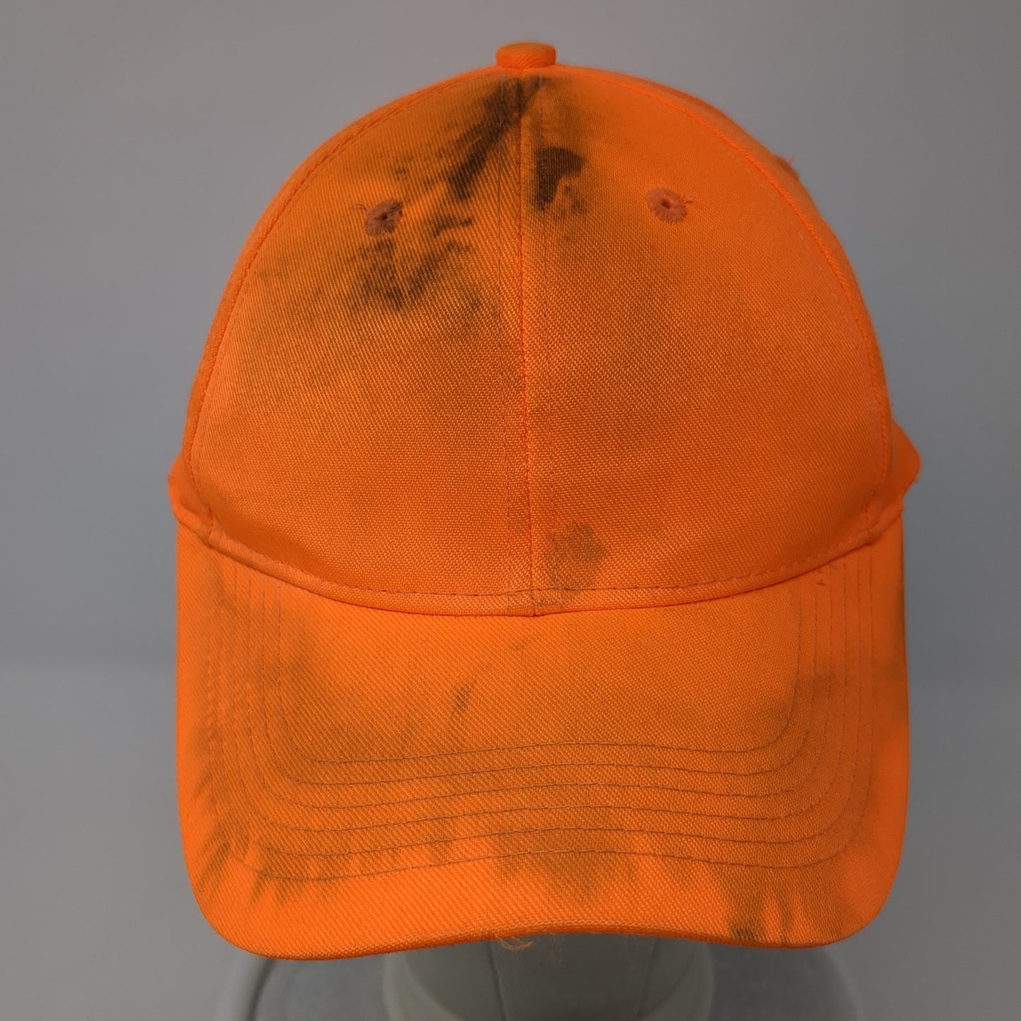 Signatures Snapback Hat Orange One Size Adjustable Lightweight Blank