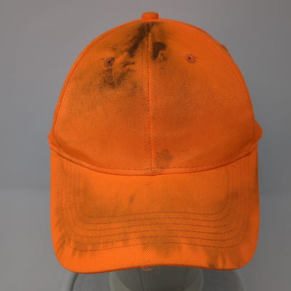 Signatures Snapback Hat Orange One Size Adjustable Lightweight Blank