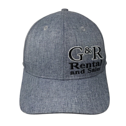 G&R Rental and Sales Strapback Hat Blue OSFA Adjustable Embroidered Vie Gear