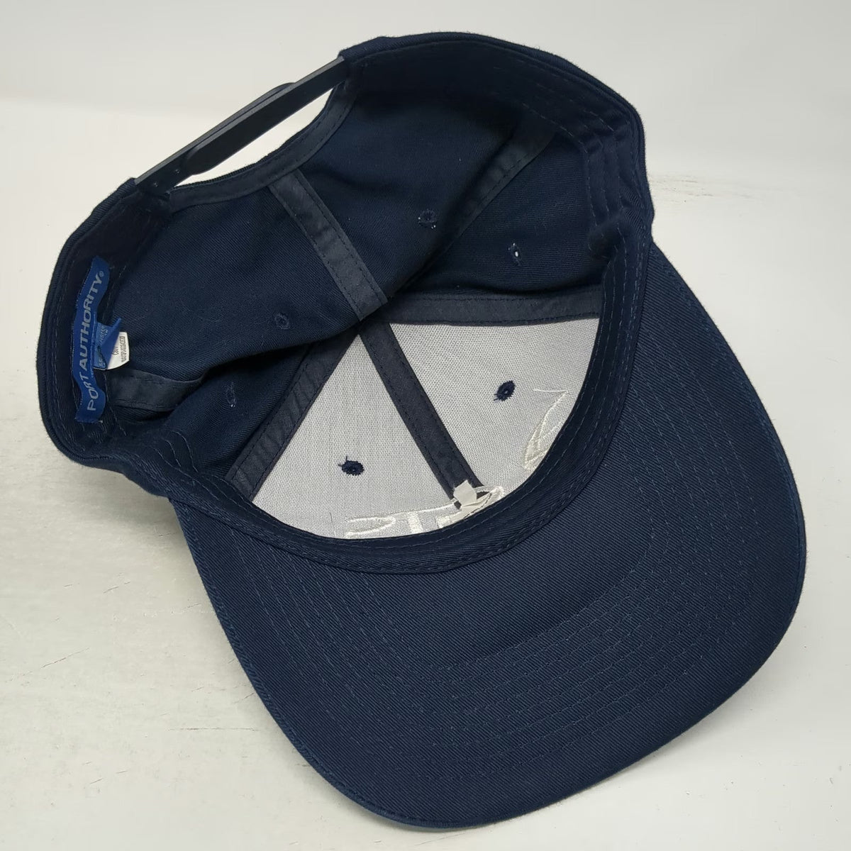 Port Authority Snapback Blue Hat One Size GTS Embroidered Logo Structured Crown