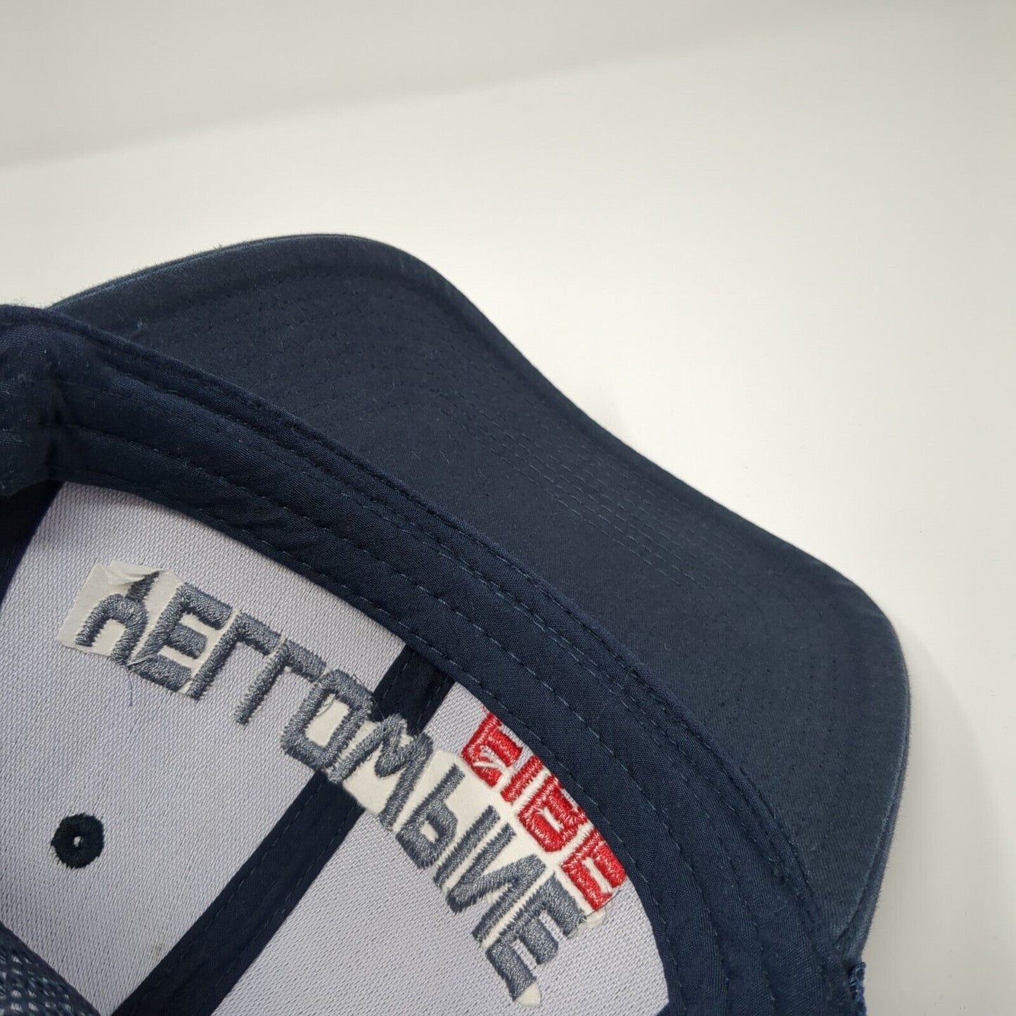 Yellow Pine Fire Snapback Mesh Back Trucker Hat Blue One Size Adjustable