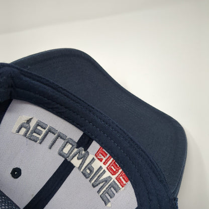 Yellow Pine Fire Snapback Mesh Back Trucker Hat Blue One Size Adjustable