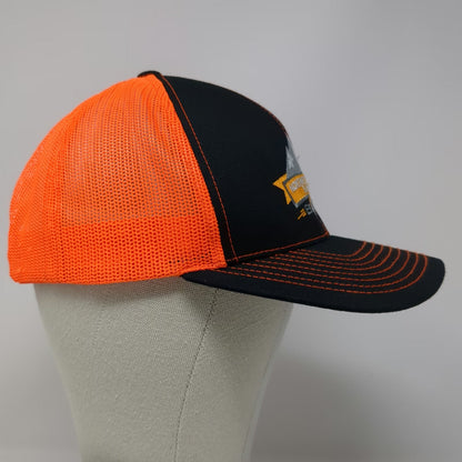 Pacific Snapback Black Orange One Size Northwest Laborers Training Mesh Hat