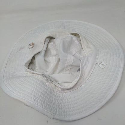 Sebago Men's Wide Brim Sun Hat White Size OS Graphic Quantum Logo Polyester