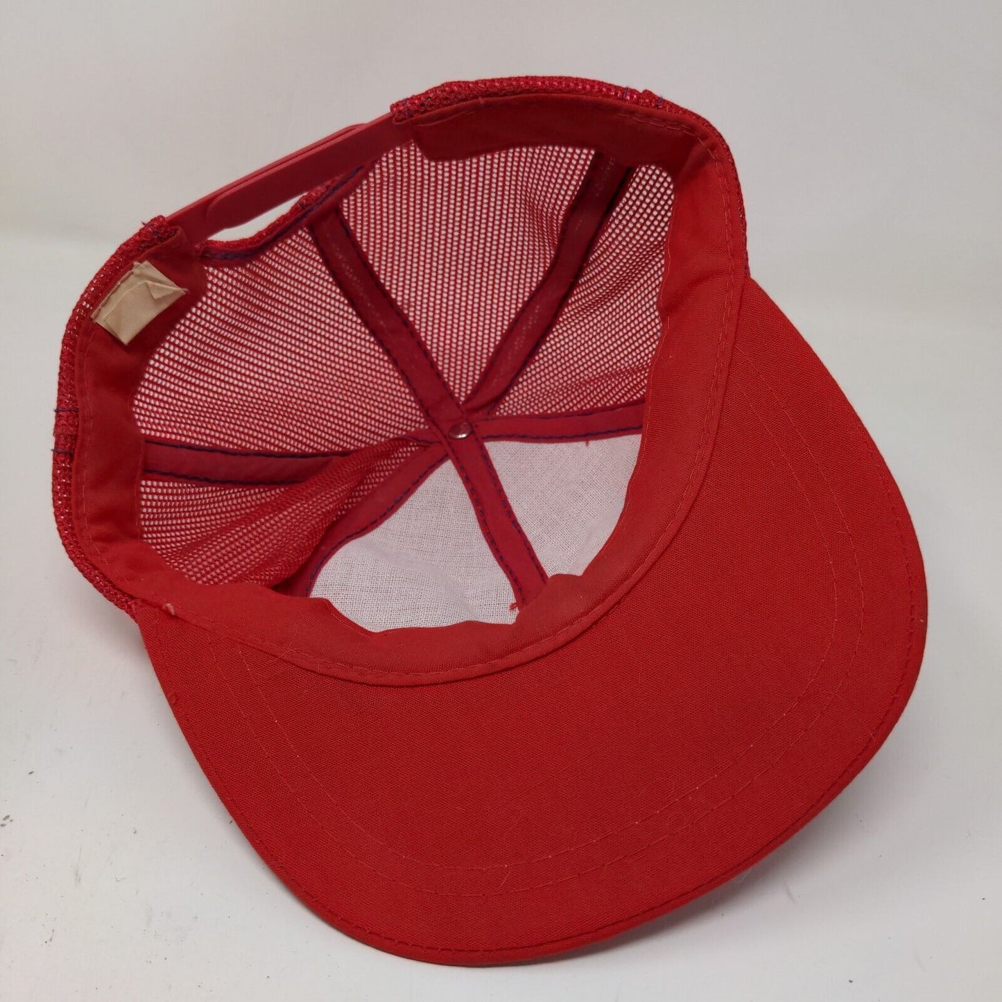 Daco Kotton Cool Men's Snapback Mesh Back Hat Red OSFA Blank Vintage