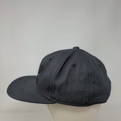 Adidas Snapback Hat Gray One Size Adjustable Embroidered Trefoil 6 Panel