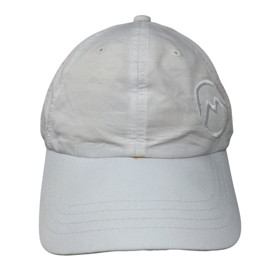 Magellan Outdoors Live To Explore Strapback Hat White One Size Laser Cut