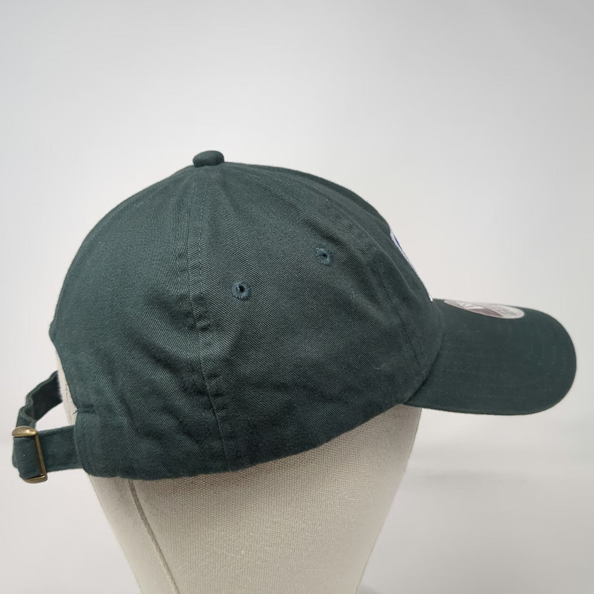 New Era Baseball Cap Green One Size MLB Slideback Low Profile 100% Cotton Hat