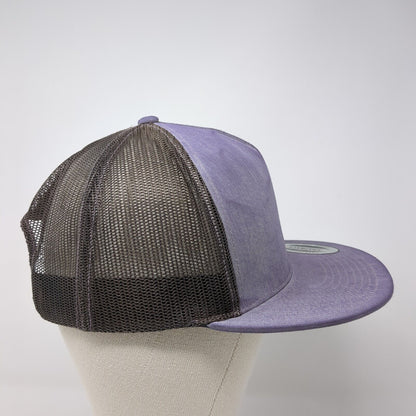 Prolook Snapback Trucker Hat Blue One Size Adjustable Mesh Back Classics Yupoong