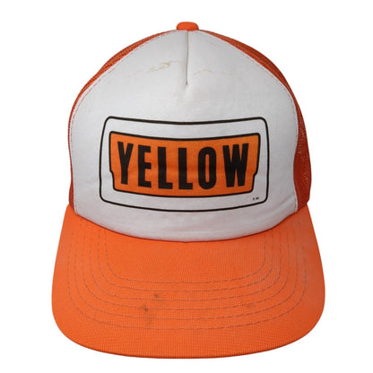 Yellow Snapback Trucker Hat Orange OS Adjustable Mesh Back 6 Panel YoungAn