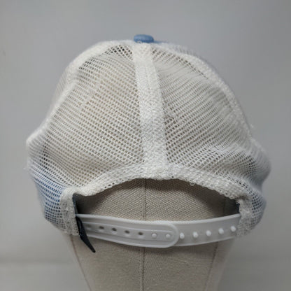 Coast Fish Snapback Mesh Back Trucker Hat Blue OSFM Colorblock