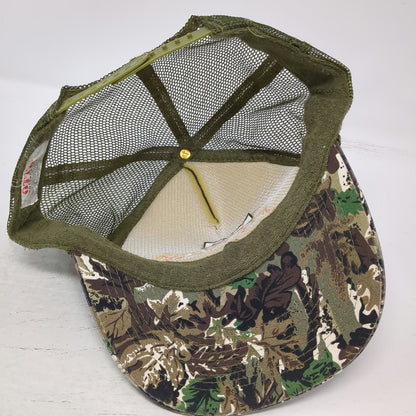 Otto Trucker Hat Green Camo One Size Fly Blow Joseph Plains Idaho Mesh Back