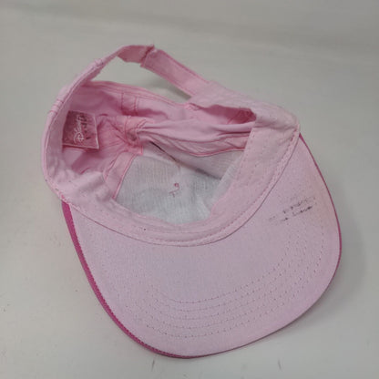 Disney Girl's Strapback Hat Pink OSFM Graphic Minnie Mouse 3D Bow Cotton