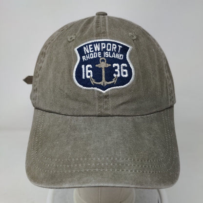 Newport Rhode Island 1636 Slideback Hat Brown One Size Classic Cut Ahead