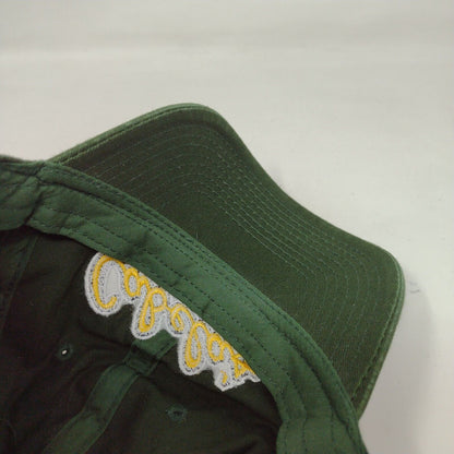 Cabela's Slideback Hat Green OSFM Adjustable Embroidered Vented Holes 6 Panel