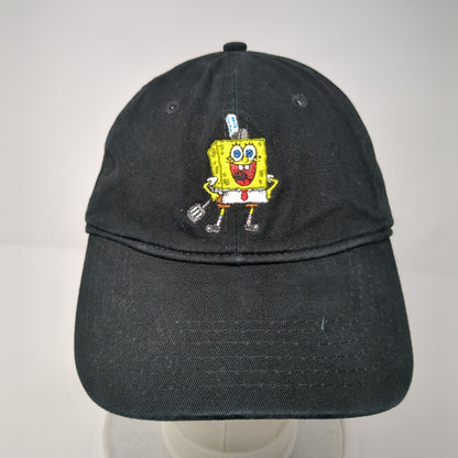 SpongeBob SquarePants Slideback Hat Black One Size 6 Panel Nickelodeon