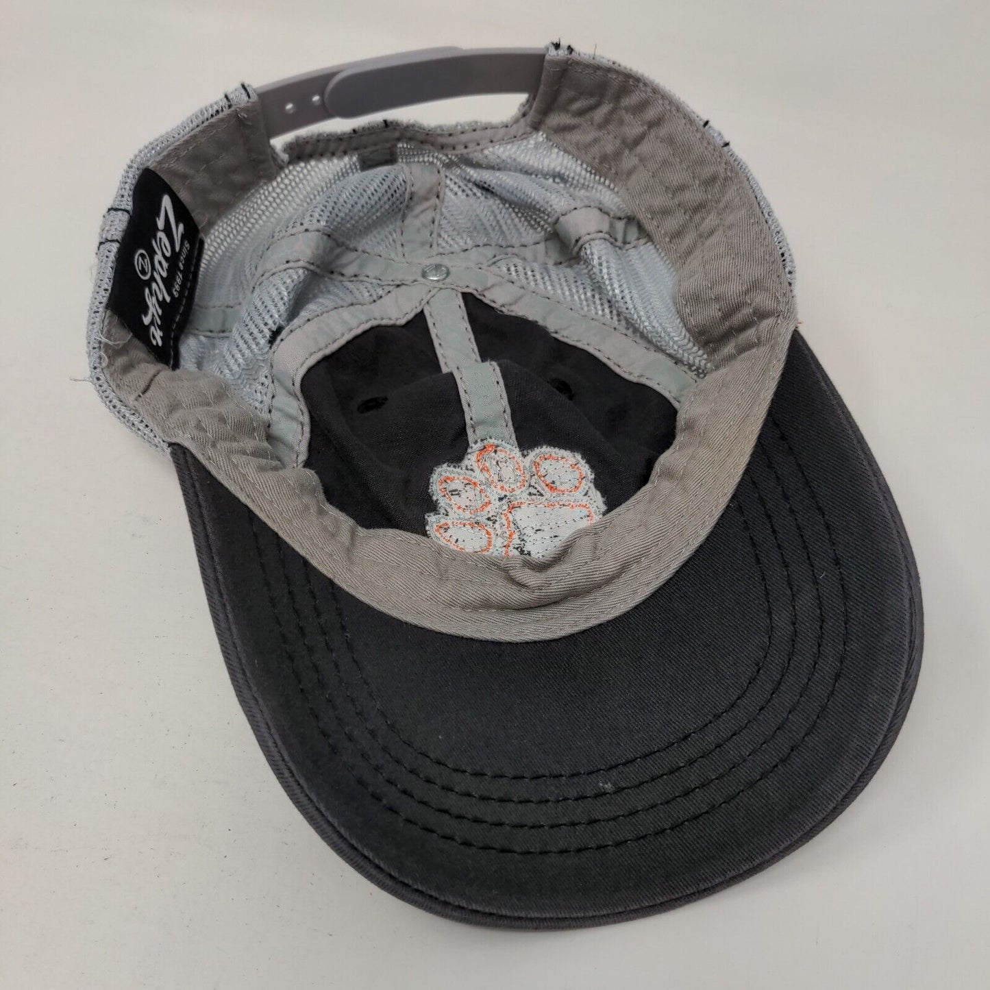 Clemson Tigers Snapback Mesh Back Trucker Hat Multi One Size Colorblock