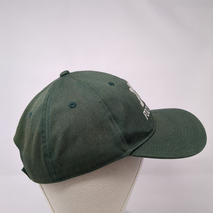 MV Football Strapback Hat Green OSFM Adjustable Embroidered Alleson