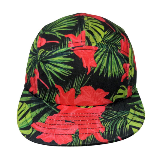 Unbranded Women's Slideback Hat Multicolor Size OS Ferns Floral Pattern