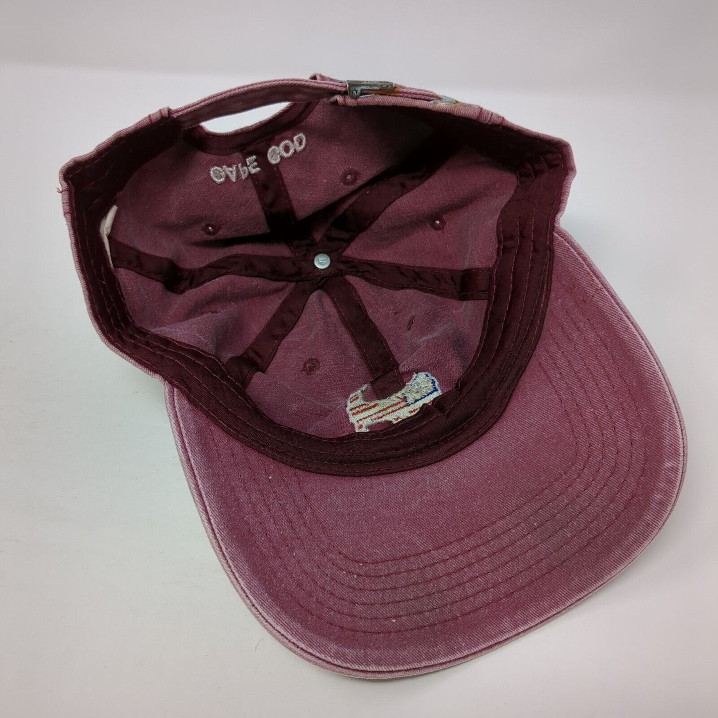 Cape COD Massachusetts Slideback Hat Red OS Adjustable Embroidered Patriotic