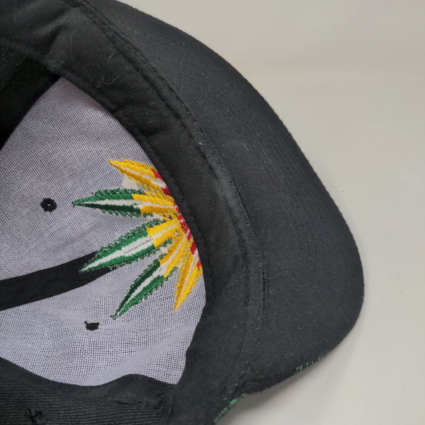 Marijuana Cannabis Weed Snapback Hat Multi One Size Embroidered Adjustable