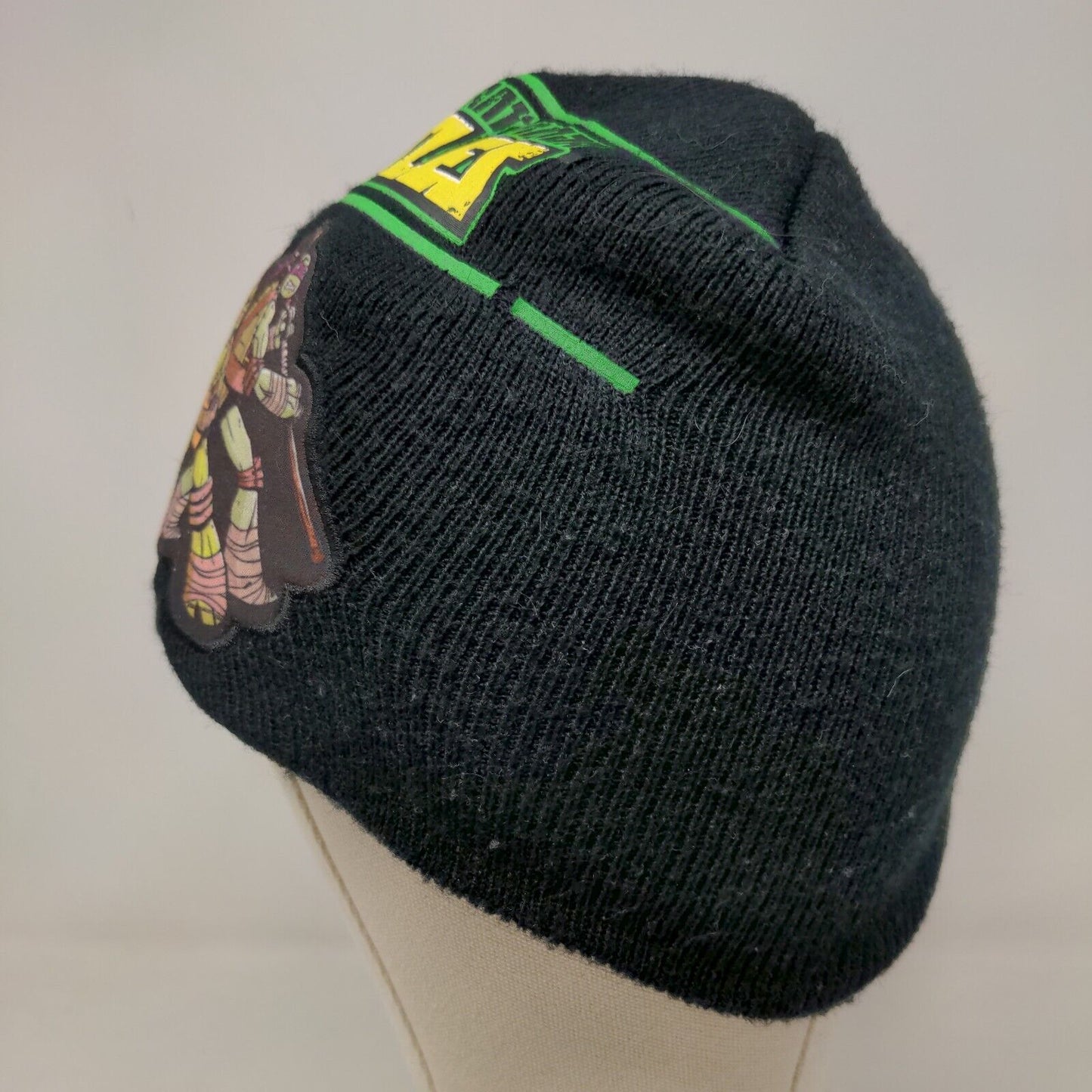 Nickelodeon Boy's Knit Beanie Hat Cap TMNT Teenage Mutant Ninja Turtles Black
