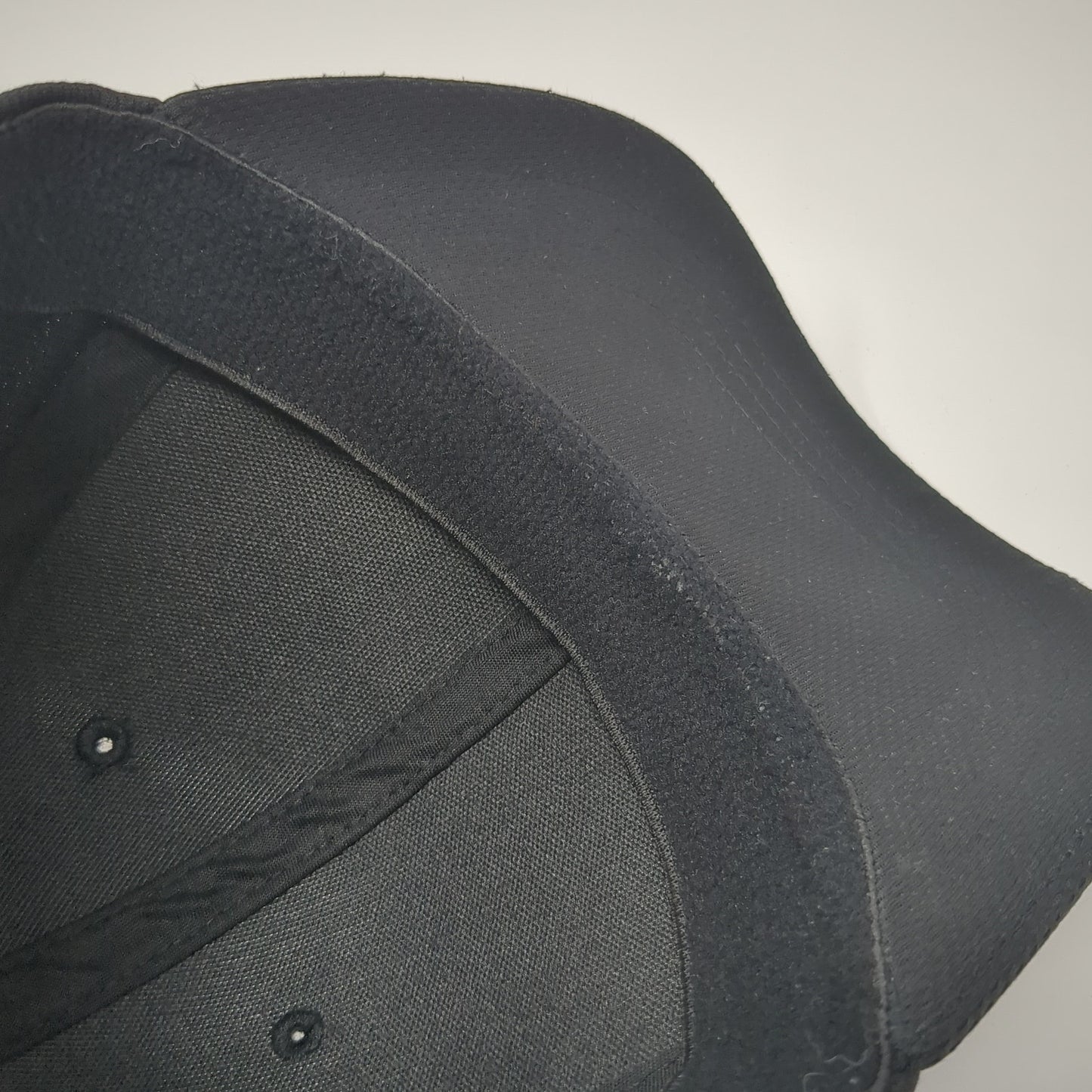 Unbranded Fitted Hat Black One Size Stretch Solid Vent Holes Blank