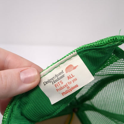 Porc Snapback Mesh Back Rope Trucker Hat Green One Size Adjustable