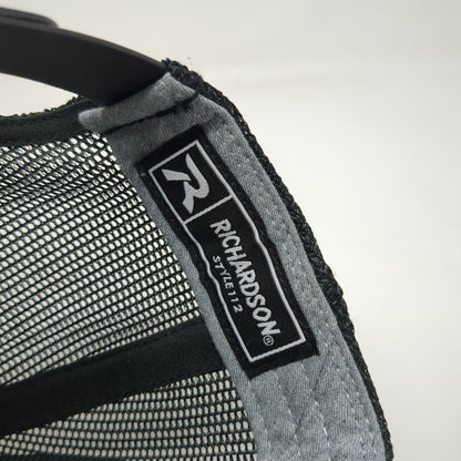 Richardson Trucker Hat Gray One Size Mesh Apex Design and Drafting Snapback