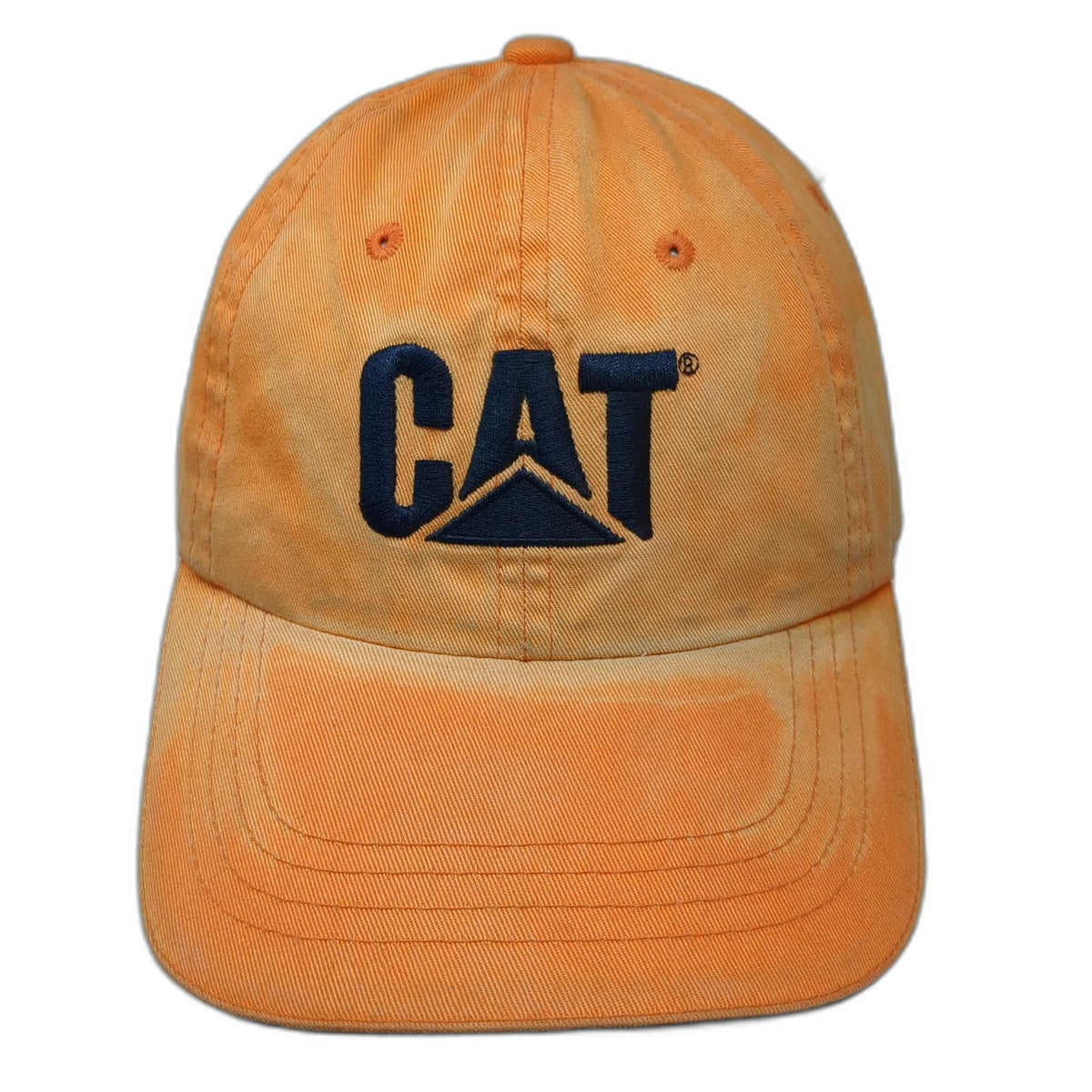 Caterpillar Baseball Cap Orange One Size Slideback Embroidered CAT Logo Hat
