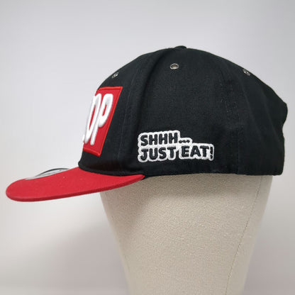 Cupbop Snapback Hat Black Red One Size Korean BBQ Restaurant Shhh Just Eat