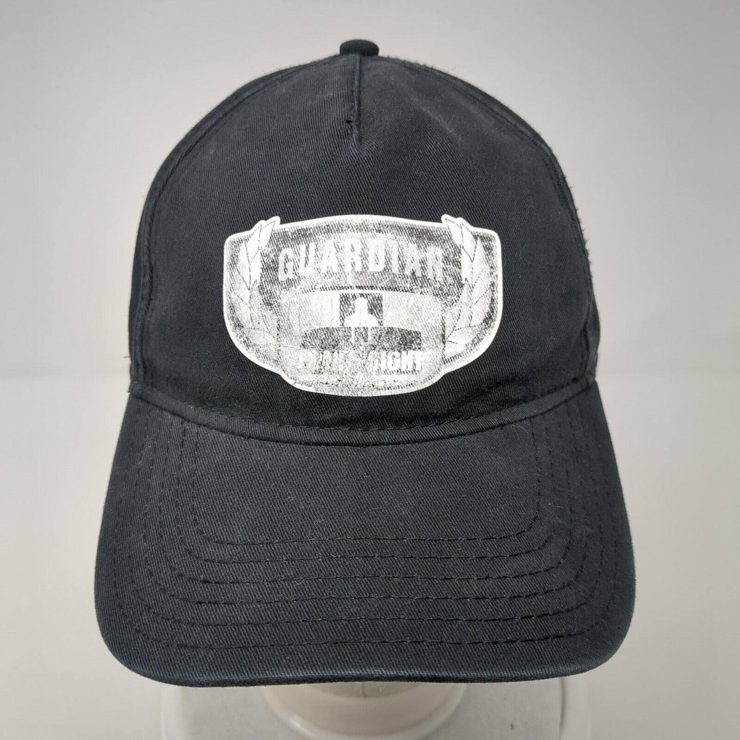 Guardian Strapback Hat Black One Size Solid Adjustable Outdoor Otto
