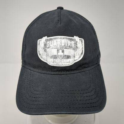 Guardian Strapback Hat Black One Size Solid Adjustable Outdoor Otto