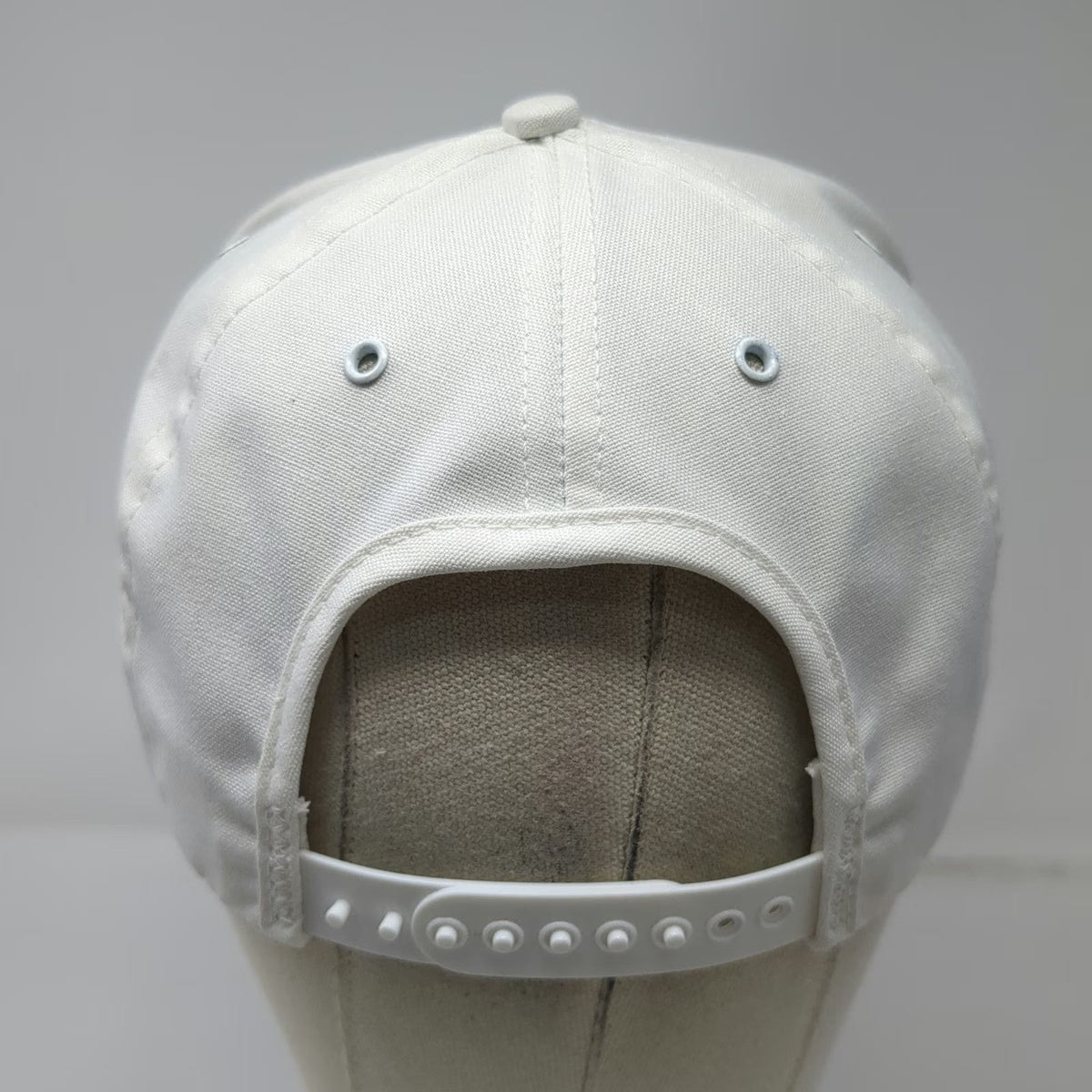 Kap King 5 Panel White Hat Snapback ABS Vandervegt Dairy Red Blue Rope Vintage