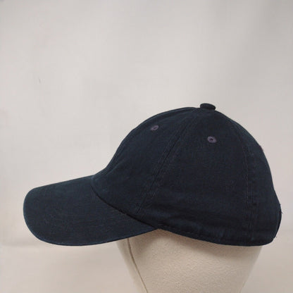 Unbranded Slideback Hat Black One Size Adjustable Vented Holes 6 Panel Blank
