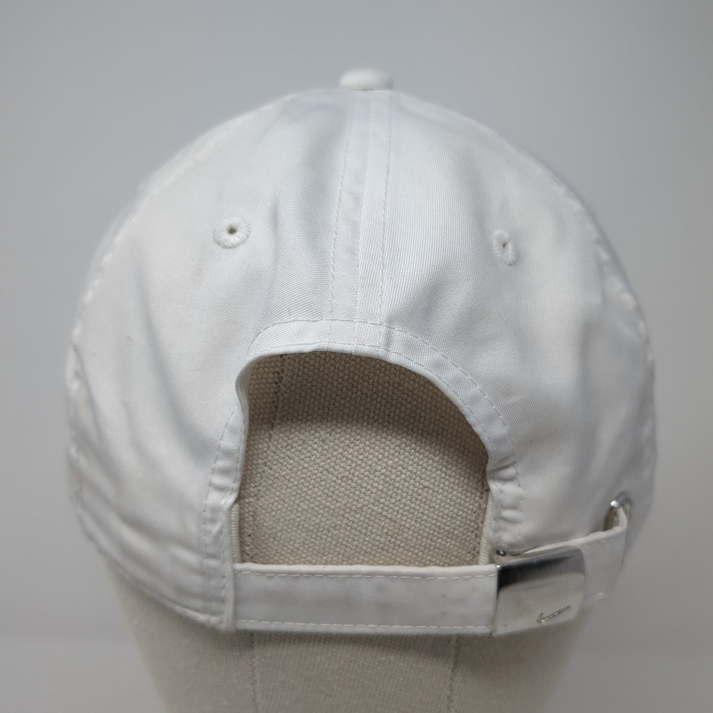 Nike Slideback Hat White One Size Adjustable Heritage86 Vented Holes Polyester