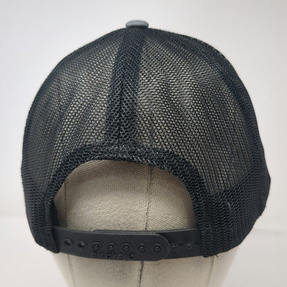 Pacific Headwear Trucker Hat Gray One Size Mesh Snapback Car Wash Logo Flat Bill